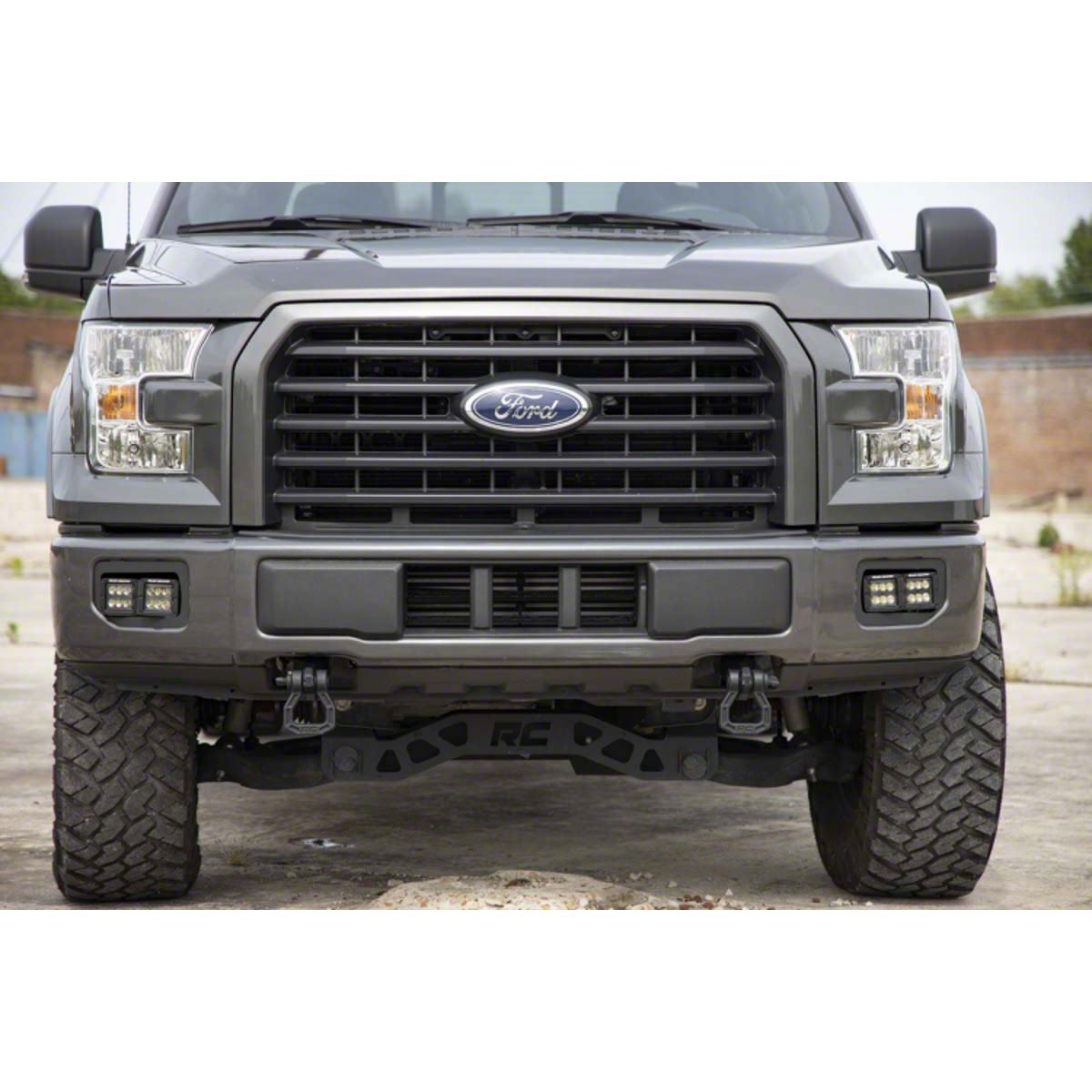 Rough Country Black Series LED Fog Light Kit, Spot/Flood (2015-2017 F-150 excl. Raptor)