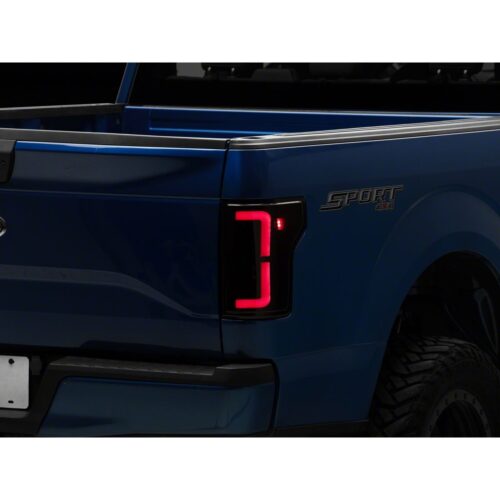 Raxiom LDS Series LED Tail Lights, Black Housing, Clear Lens (2015-2020 F-150)