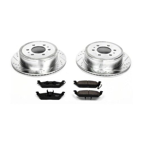 PowerStop Z23 Evolution Sport Rotor and Carbon-Fiber Ceramic Pad Kit, Rear (2004-2020 F-150 6-lug)