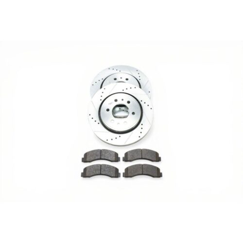 PowerStop Z36 Truck and Tow Rotor and Carbon-Fiber Ceramic Pad Kit, Front (2010-2020 F-150 6-lug)