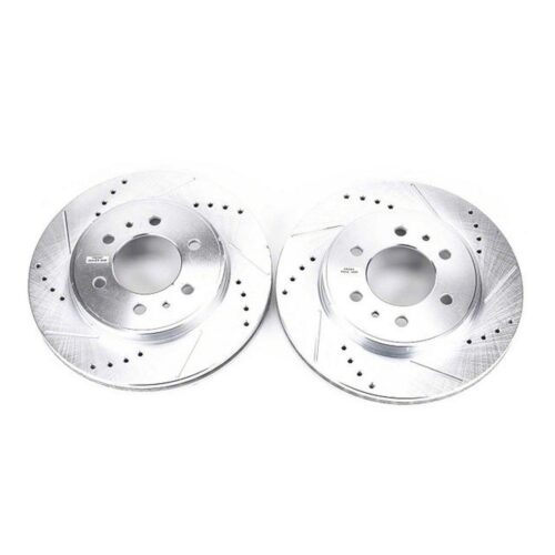 PowerStop Evolution Drilled and Slotted Rotors, Front Pair (2009-2020 F-150 6-lug)