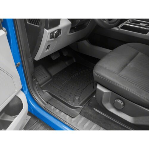 WeatherTech Front and Rear Floor Liner HP, Black (2015-2026 F-150 SuperCrew bucket seats)