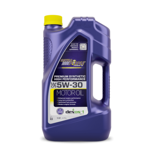 Royal Purple Synthetic Motor Oil 5W-30, three 5-quart jugs
