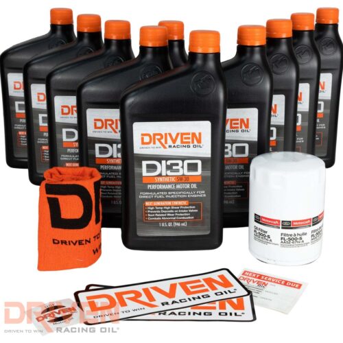 Driven Racing Oil DI30 5W-30 Oil Change Kit (2018-2022 Mustang GT 5.0 Coyote)