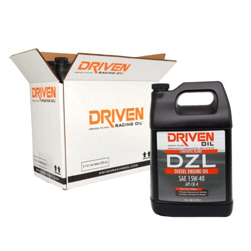 Driven Racing Oil DZL 15W-40 CK-4 Diesel Engine Oil, case of 4 gallons