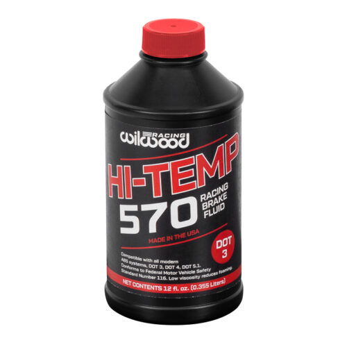 Wilwood Hi-Temp 570 Racing Brake Fluid, six 12 oz bottles