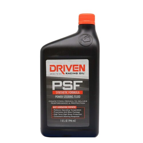 Driven Racing Oil PSF Synthetic Power Steering Fluid, 1 qt